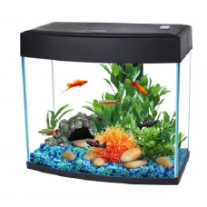 Panoramic Fish Tank 12L Black