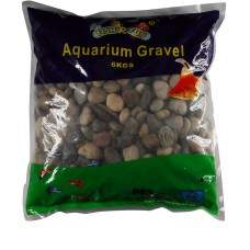 Aquarium Gravel, Medium Natural Pebbles 6kg Bag