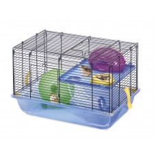 Imac Criceti 9 Hamster Cage With Tube & Wheel Blue